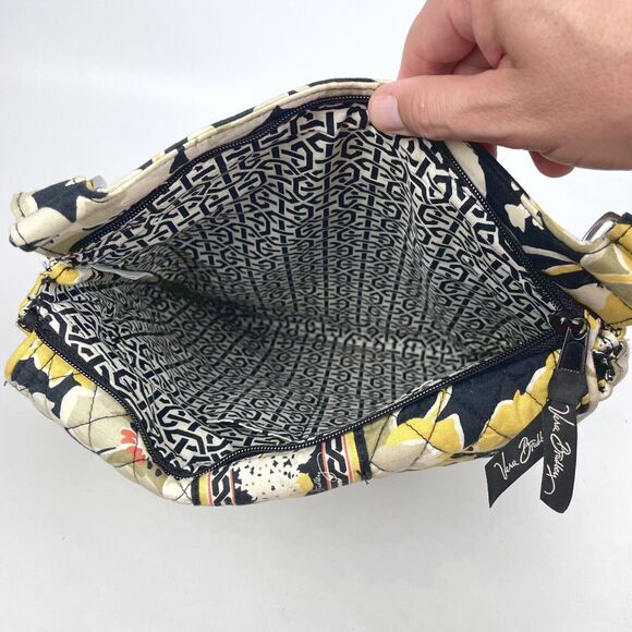 Vera Bradley Hipster Mailbag Crossbody Bag Purse & Zip Around Wallet DOGWOOD - Picture 5 of 16